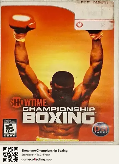 Showtime Championship Boxing Nintendo Wii, NTSC box front