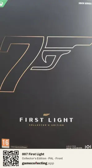 007 First Light Xbox Series X, PAL box front
