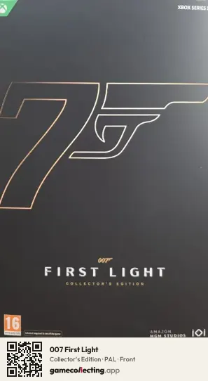 007 First Light Xbox Series X, PAL box front