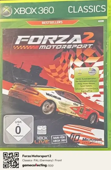 Forza Motorsport 2 Xbox 360, Germany box front