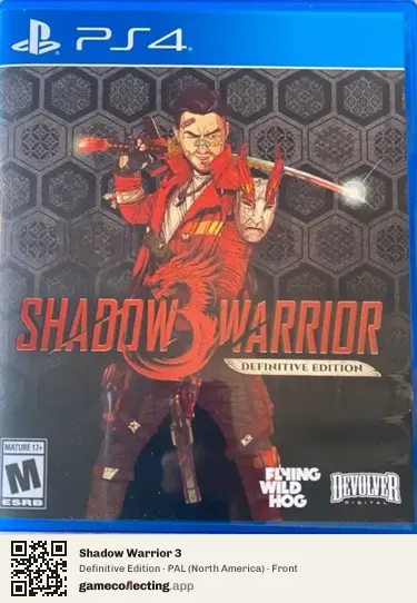 Shadow Warrior 3 PlayStation 4, North America box front