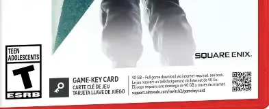 Final Fantasy VII Remake Intergrade, the ESRB box on its front