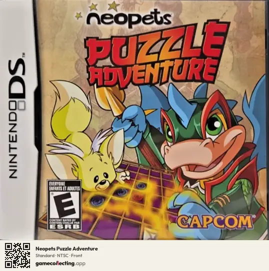 Neopets Puzzle Adventure Nintendo DS, NTSC box front
