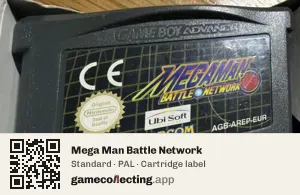 Mega Man Battle Network Game Boy Advance, PAL cartridge label