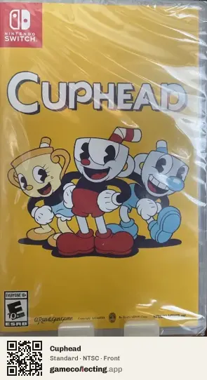 Cuphead Nintendo Switch, NTSC box front