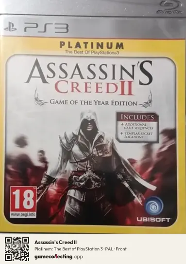 Assassin's Creed II PlayStation 3, PAL box front