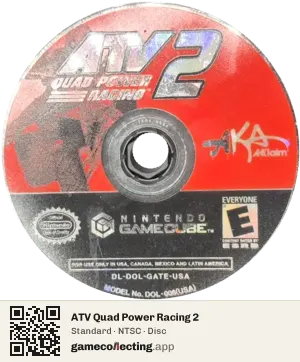 ATV Quad Power Racing 2 Nintendo GameCube, NTSC disc