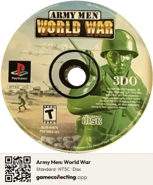 Army Men: World War PlayStation, NTSC disc