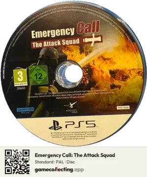 Emergency Call: The Attack Squad PlayStation 5, PAL disc