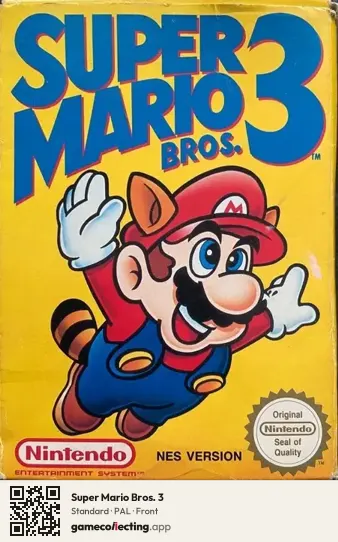 Super Mario Bros. 3 Nintendo Entertainment System, PAL box front