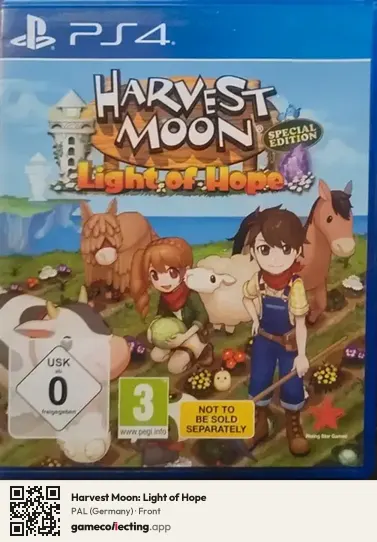 Harvest Moon: Light of Hope PlayStation 4, Germany box front