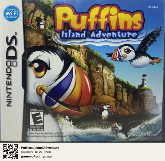 Puffins: Island Adventure Nintendo DS, NTSC box front