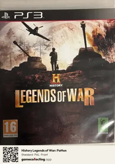 History Legends of War: Patton PlayStation 3, PAL box front