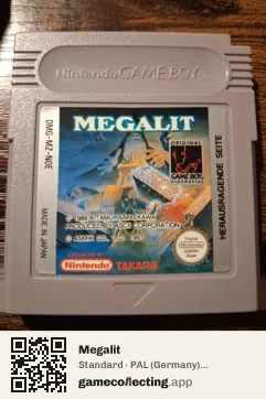 Megalit Game Boy, PAL cartridge label