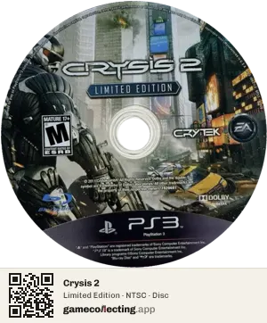 Crysis 2 PlayStation 3, NTSC disc