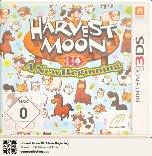 Harvest Moon 3D: A New Beginning Nintendo 3DS, Germany box front