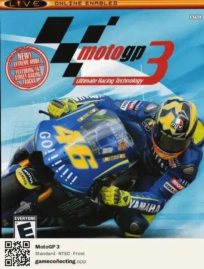 MotoGP 3 Xbox, NTSC box front