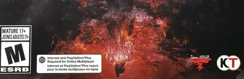 Nioh 3, the ESRB box on its front