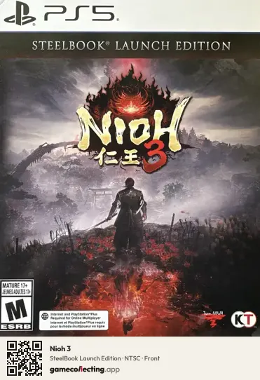 Nioh 3 PlayStation 5, NTSC box front