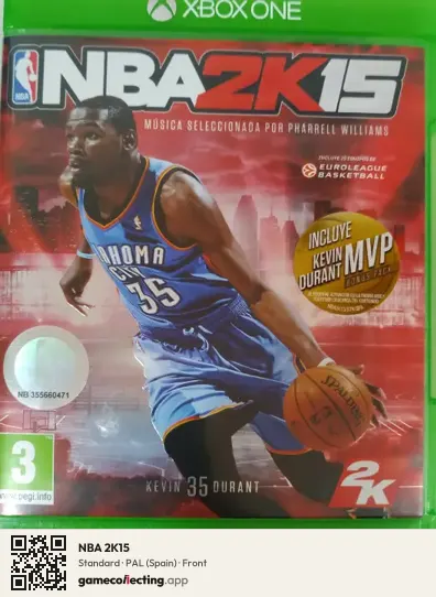 NBA 2K15 Xbox One, Spain box front