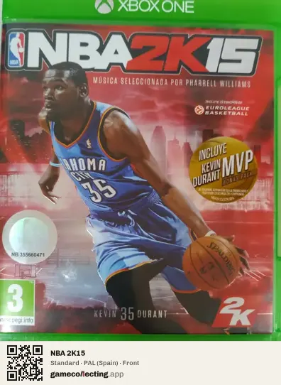 NBA 2K15 Xbox One, Spain box front