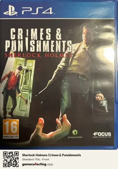 Sherlock Holmes: Crimes & Punishments PlayStation 4, PAL box front