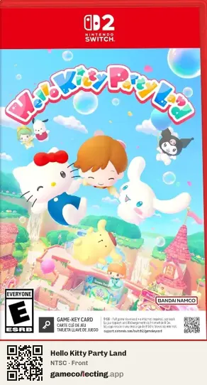 Hello Kitty Party Land Nintendo Switch 2, NTSC box front