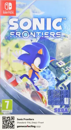 Sonic Frontiers Nintendo Switch, Italy box front