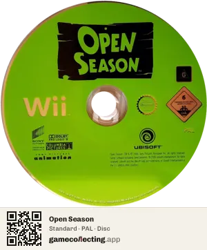 Open Season Nintendo Wii, PAL disc
