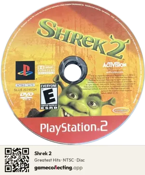 Shrek 2 PlayStation 2, NTSC disc