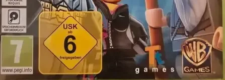 LEGO Dimensions, the USK square on its front
