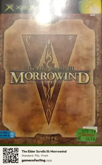 The Elder Scrolls III: Morrowind Xbox, PAL box front