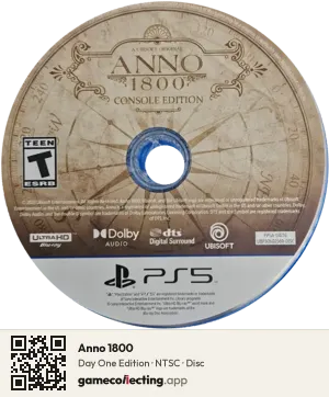 Anno 1800 PlayStation 5, NTSC disc