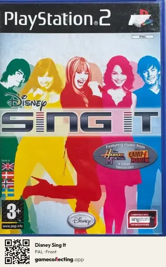 Disney Sing It PlayStation 2, PAL box front