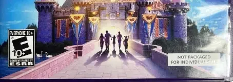 Kinect Disneyland Adventures, the ESRB box on its front