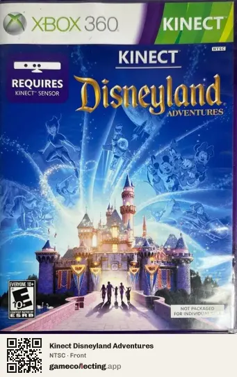 Kinect Disneyland Adventures Xbox 360, NTSC box front