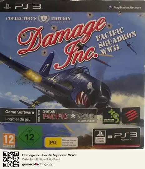Damage Inc.: Pacific Squadron WWII PlayStation 3, PAL box front
