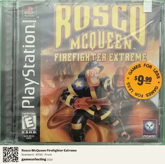 Rosco McQueen Firefighter Extreme PlayStation, NTSC box front