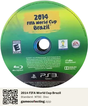2014 FIFA World Cup Brazil PlayStation 3, NTSC disc