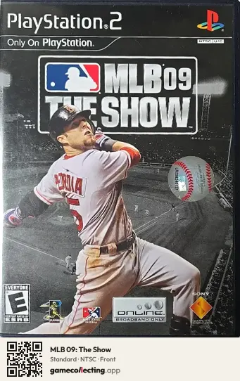 MLB 09: The Show PlayStation 2, NTSC box front