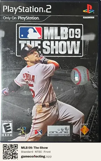 MLB 09: The Show PlayStation 2, NTSC box front