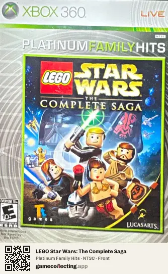 LEGO Star Wars: The Complete Saga Xbox 360, NTSC box front