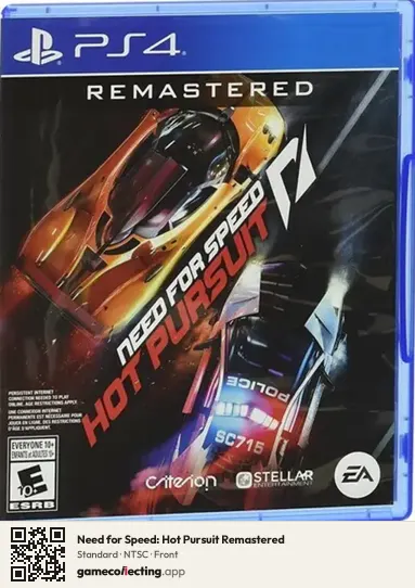 Need for Speed: Hot Pursuit Remastered PlayStation 4, NTSC box front