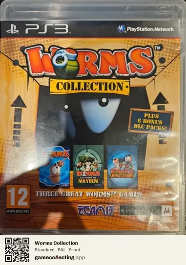 Worms Collection PlayStation 3, PAL box front