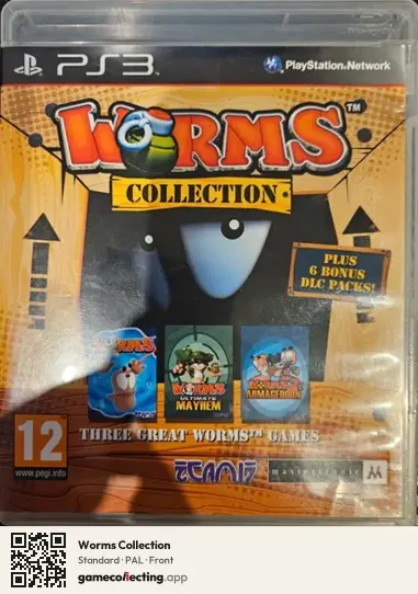 Worms Collection PlayStation 3, PAL box front