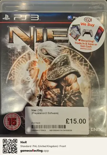 NieR PlayStation 3, United Kingdom box front