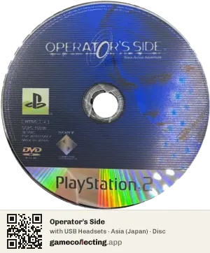 Operator's Side PlayStation 2, Asia disc