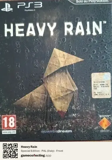 Heavy Rain PlayStation 3, Italy box front