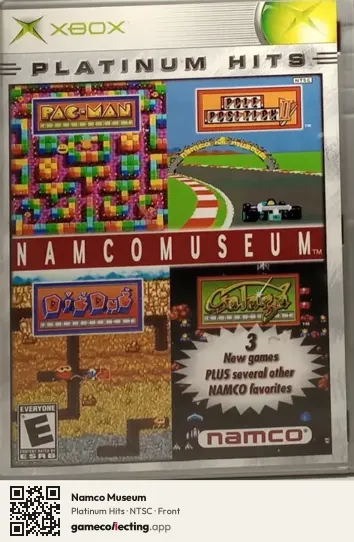 Namco Museum Xbox, NTSC box front