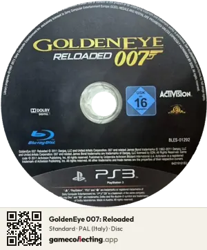 GoldenEye 007: Reloaded PlayStation 3, PAL disc